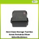 Hard Case Storage Tool Box Kotak Perkakas Hitam D5222 520x415x224mm