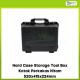 Hard Case Storage Tool Box Kotak Perkakas Hitam D5222 520x415x224mm