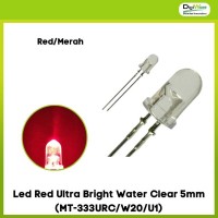 Led Red Ultra Bright Water Clear 5mm (MT-333URC/W20/U1)