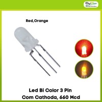 Led Bi Color 3 Pin Com Cathoda, 660 Mcd