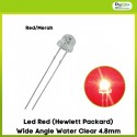 Led Red (Hewlett Packard) Wide Angle Water Clear 4.8mm