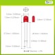 Led Red Oval Outdoor Super Bright Diffused 5.2x3.8mm