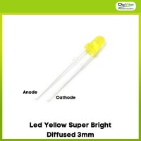 Led Yellow Super Bright Diffused 3mm