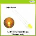 Led Yellow Super Bright Diffused 3mm