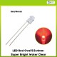 LED Red Oval 5.5x4mm Super Bright Water Clear