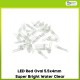 LED Red Oval 5.5x4mm Super Bright Water Clear