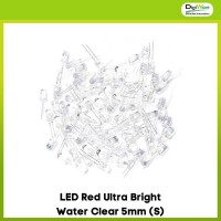 LED Red Ultra Bright Water Clear 5mm (S)