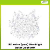LED Yellow (pure) Ultra Bright Water Clear 5mm
