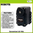 Dynamixel AX-18A, 3P cable, bolt/nut set