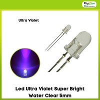Led Ultra Violet Super Bright Water Clear 5mm