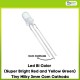 Led Bi Color (Super Bright Red and Yellow Green) Tiny Milky 3mm Com Cathoda