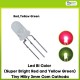 Led Bi Color (Super Bright Red and Yellow Green) Tiny Milky 3mm Com Cathoda