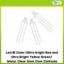 Led Bi Color (Ultra bright Red and Ultra Bright Yellow Green) Water Clear 3mm Com Cathoda