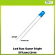 Led blue super bright diffused 3mm