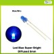 Led blue super bright diffused 3mm