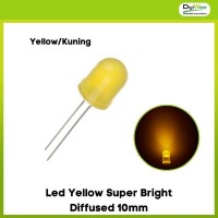 Led Yellow Super Bright Diffused 10mm