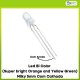 Led Bi Color (Super bright Orange and Yellow Green) Milky 5mm Com Cathoda