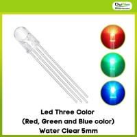 Led three color (Red, Green and Blue color) water clear 5mm