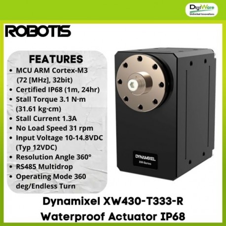 DYNAMIXEL XW430-T333-R Waterproof Actuator IP68