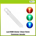 Led RGB Water Clear 5mm Common Anoda