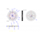 Wheel for DC Motor Gear Box FT-60RW-C002