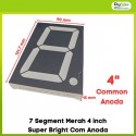 7 Segment Merah 4 inch Super Bright Com Anoda