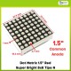 Dot Matrix 1.5&quot Red Super Bright 8x8 Tipe N