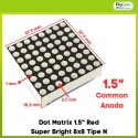 Dot Matrix 1.5&quot Red Super Bright 8x8 Tipe N