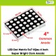 LED Dot Matrix 5x7 Hijau 4 inch Super Bright Com Anoda