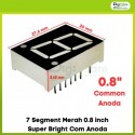 7 Segment Merah 0.8 inch Super Bright Com Anoda