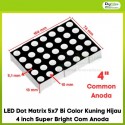 LED Dot Matrix 5x7 Bi Color Kuning Hijau 4 inch Super Bright Com Anoda