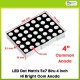 LED Dot Matrix 5x7 Biru 4 inch Hi Bright Com Anoda