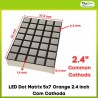 LED Dot Matrix 5x7 Orange 2.4 inch Com Cathoda