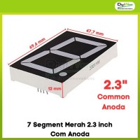 7 Segment Merah 2.3 inch Com Anoda