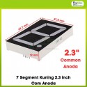 7 Segment Kuning 2.3 inch Com Anoda
