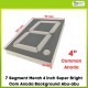 7 Segment Merah 4 inch Super Bright Com Anoda Background Abu-abu