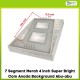 7 Segment Merah 4 inch Super Bright Com Anoda Background Abu-abu