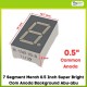 7 Segment Merah 0.5 Inch Super Bright Com Anoda Background Abu-abu