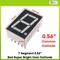 7 Segment 0.56&quot Red Super Bright Com Cathode