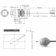Underwater Ultrasonic Obstacle Avoidance Sensor 6m RS485 IP68