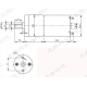 High Torque DC Motor 25GA370 12V 100RPM