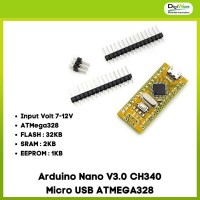 Arduino Nano V3.0 CH340 Micro USB ATMEGA328