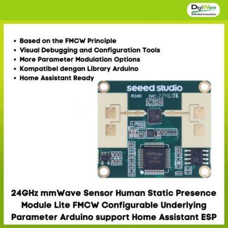 24GHz mmWave Sensor Human Static Presence Module Lite FMCW Configurable Underlying Parameter Arduino support Home Assistant ESP