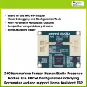 24GHz mmWave Sensor Human Static Presence Module Lite FMCW Configurable Underlying Parameter Arduino support Home Assistant ESP