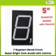 7 Segment Merah 5 inch Super Bright Com Anoda with comma