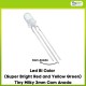 Led Bi Color (Super Bright Red and Yellow Green) Tiny Milky 3mm Com Anoda