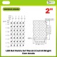 LED Dot Matrix 5x7 Merah 2 inch Hi Bright Com Anoda
