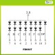 7 Segment Merah 1 inch Super Bright Com Anoda