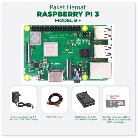 Paket Hemat Raspberry Pi 3 Model B+