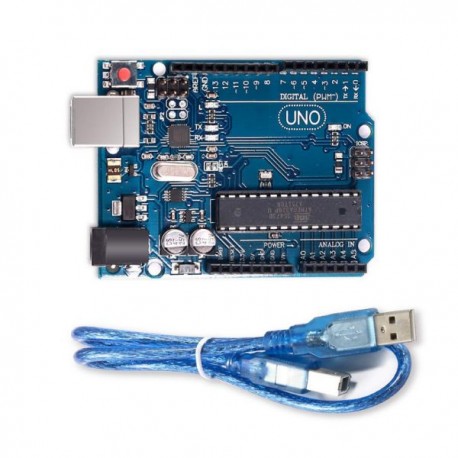 Arduino Uno R3 Clone ATMEGA328P DIP + USB Cable